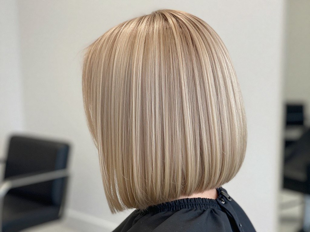 blunt bob thin hair volume haircut