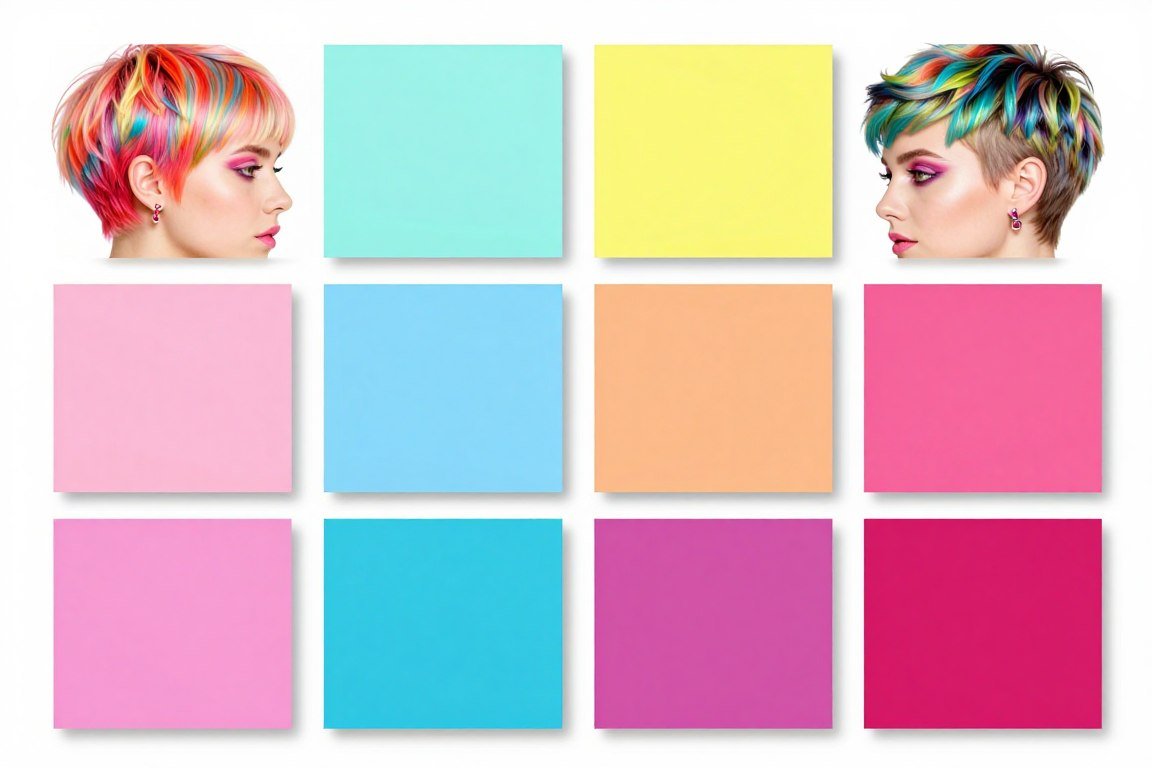 bold fashion color pixie bob examples