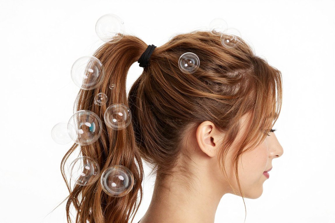 bubble ponytail wedding hairstyle
