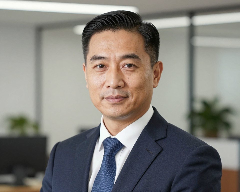 business professional with conservative slick back