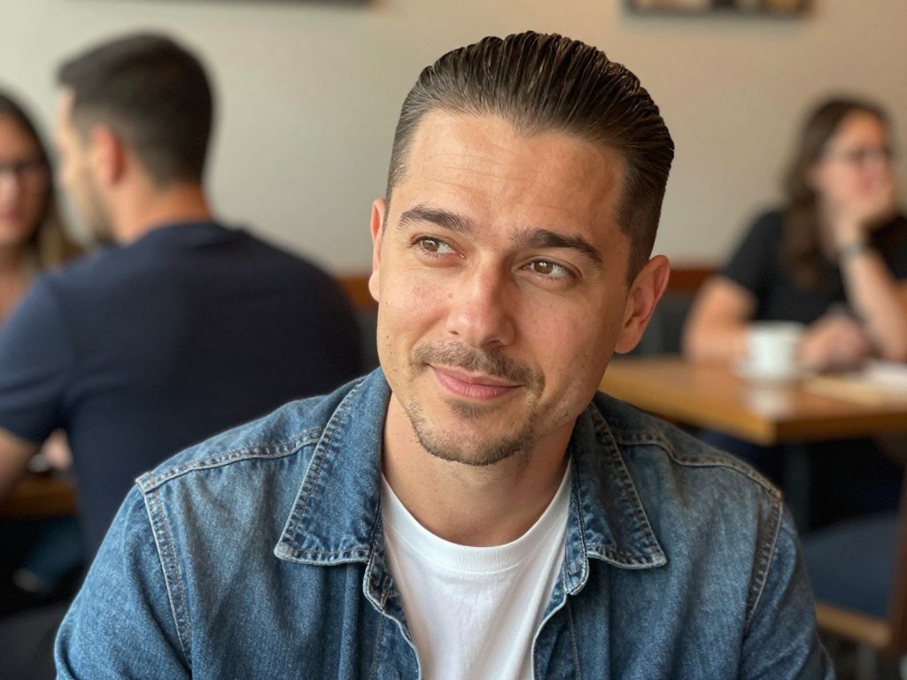 casual textured slick back for social occasion