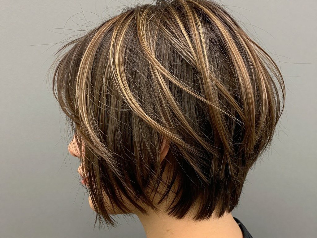 choppy razor-cut pixie bob with texture and edge