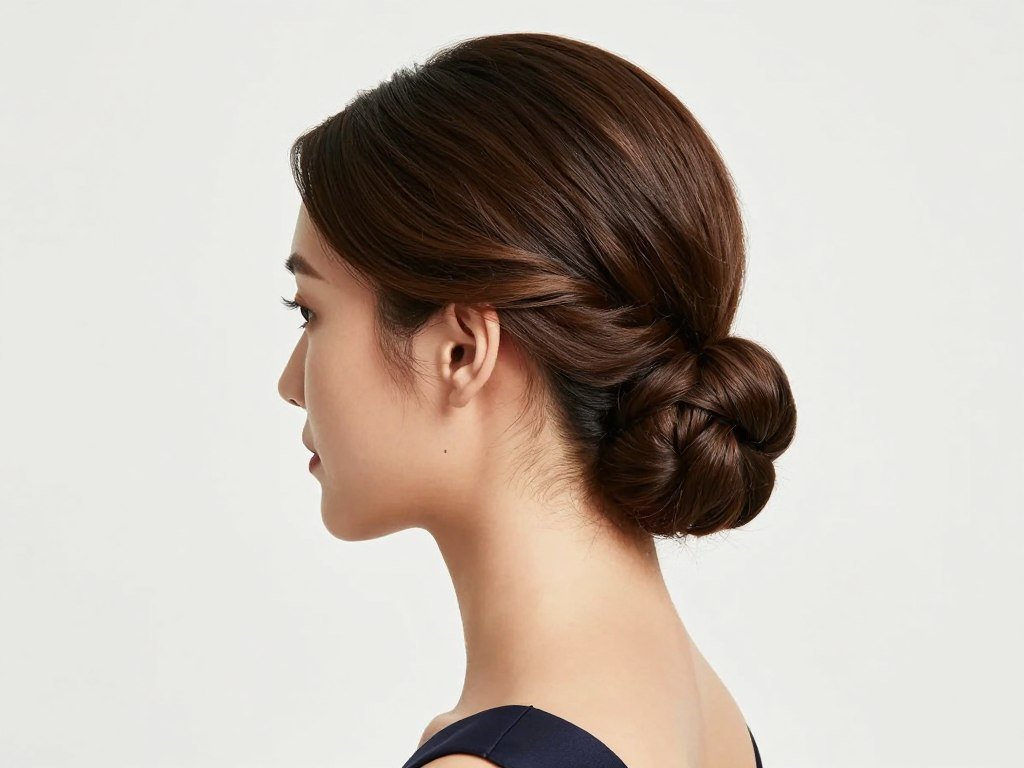 classic low bun wedding guest hairstyle