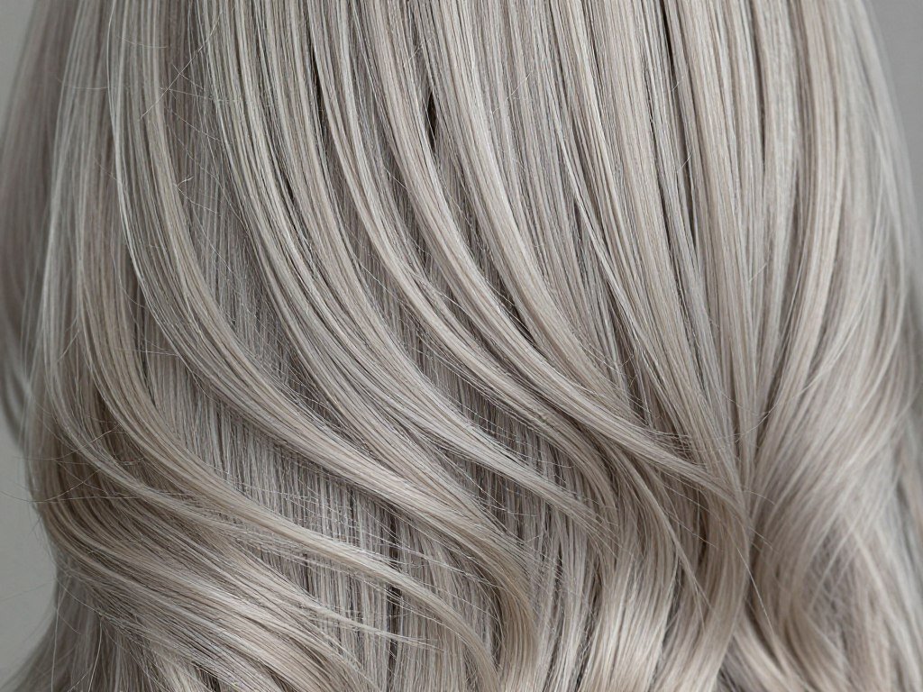 close up of ash blonde hair showing cool tones
