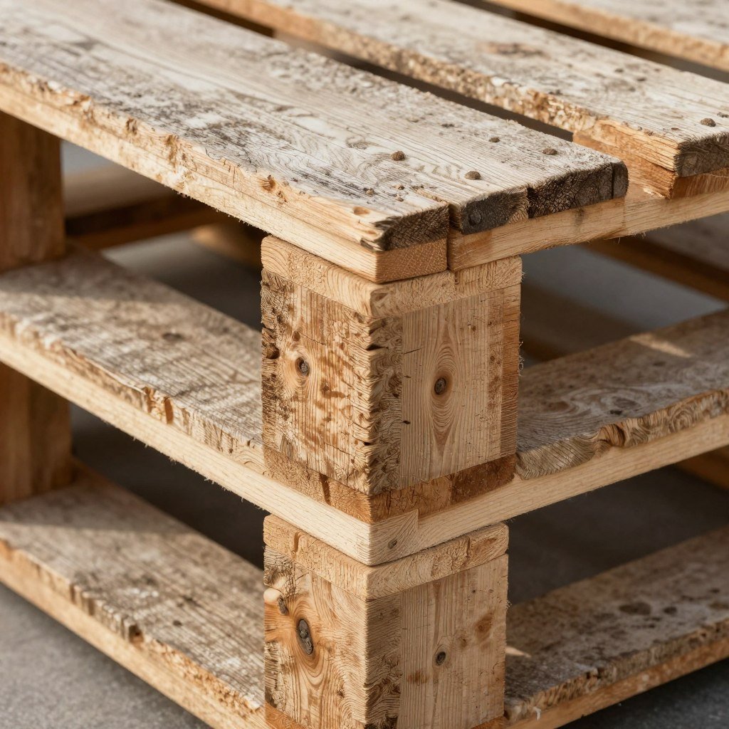close-up of pallet wood texture for bar construction