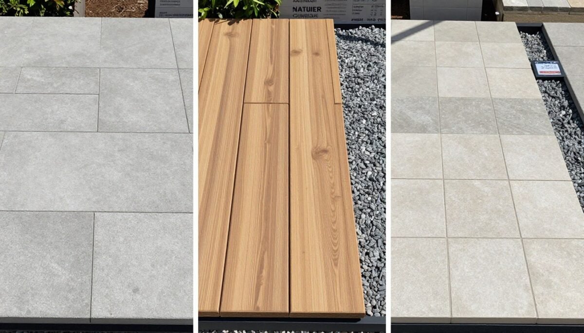 comparison of different patio flooring materials side by side comparison of different patio flooring materials side by side