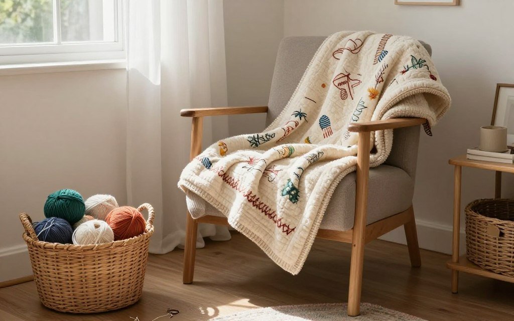 cozy crafting space setup
