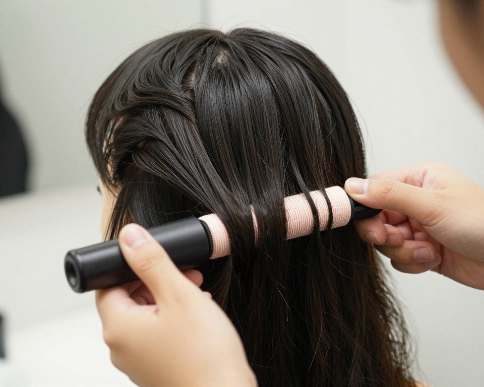 creating beach waves with curling wand technique