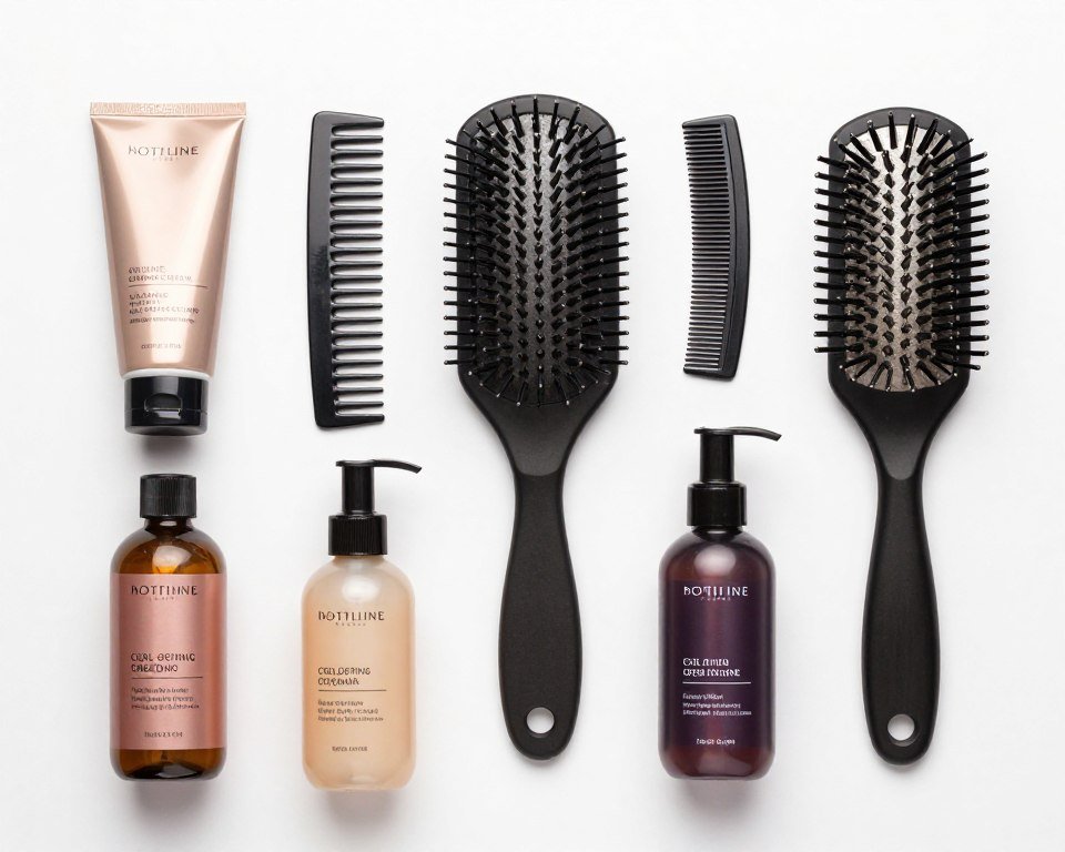curly slick back styling products and technique