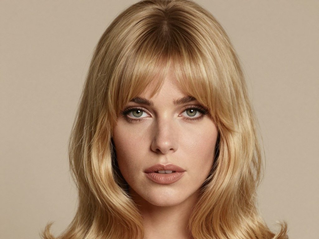 curtain bangs hairstyle for thin fine hair