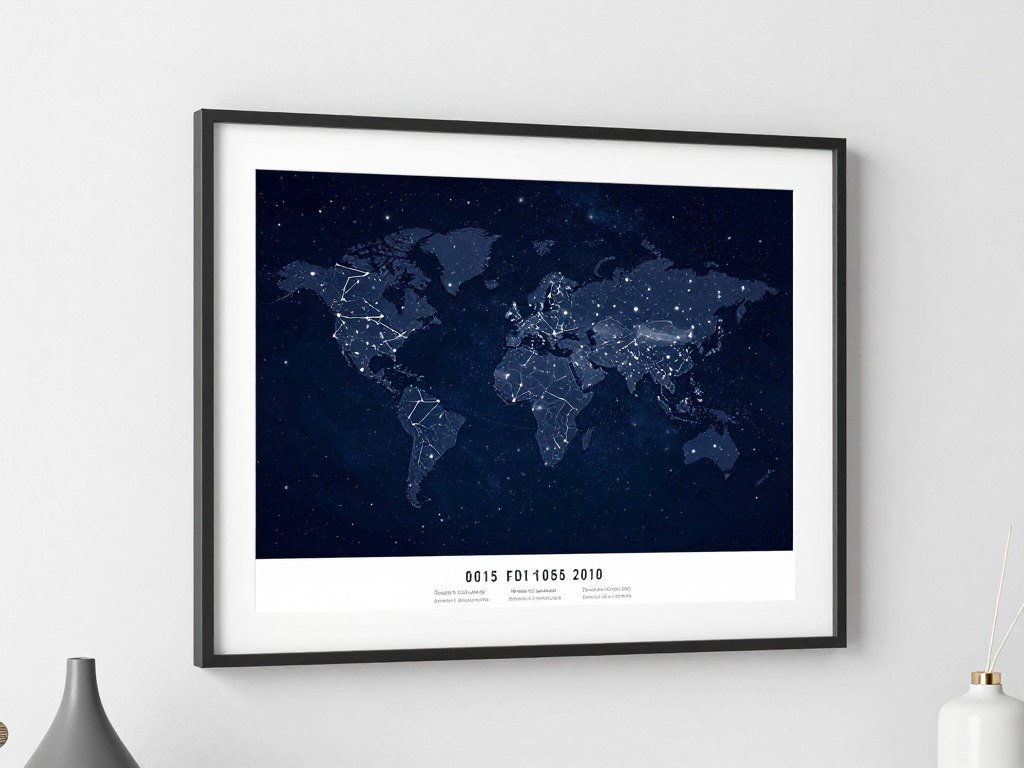 custom star map print night sky constellation personalized date