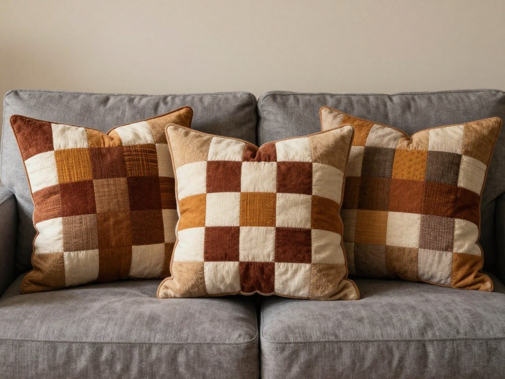decorative throw pillows from granny squares