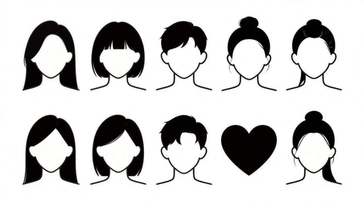 different face shapes with recommended formal hairstyles for thin hair