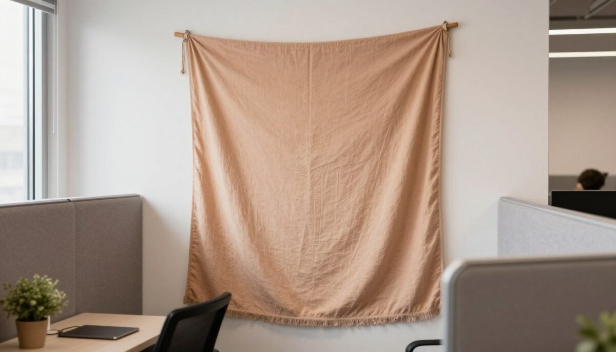 fabric wall hanging in office cubicle fabric wall hanging in office cubicle