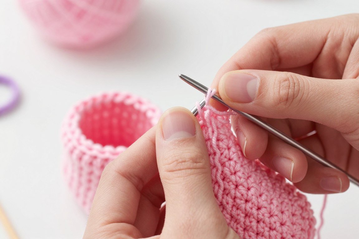finishing techniques for crochet baby booties