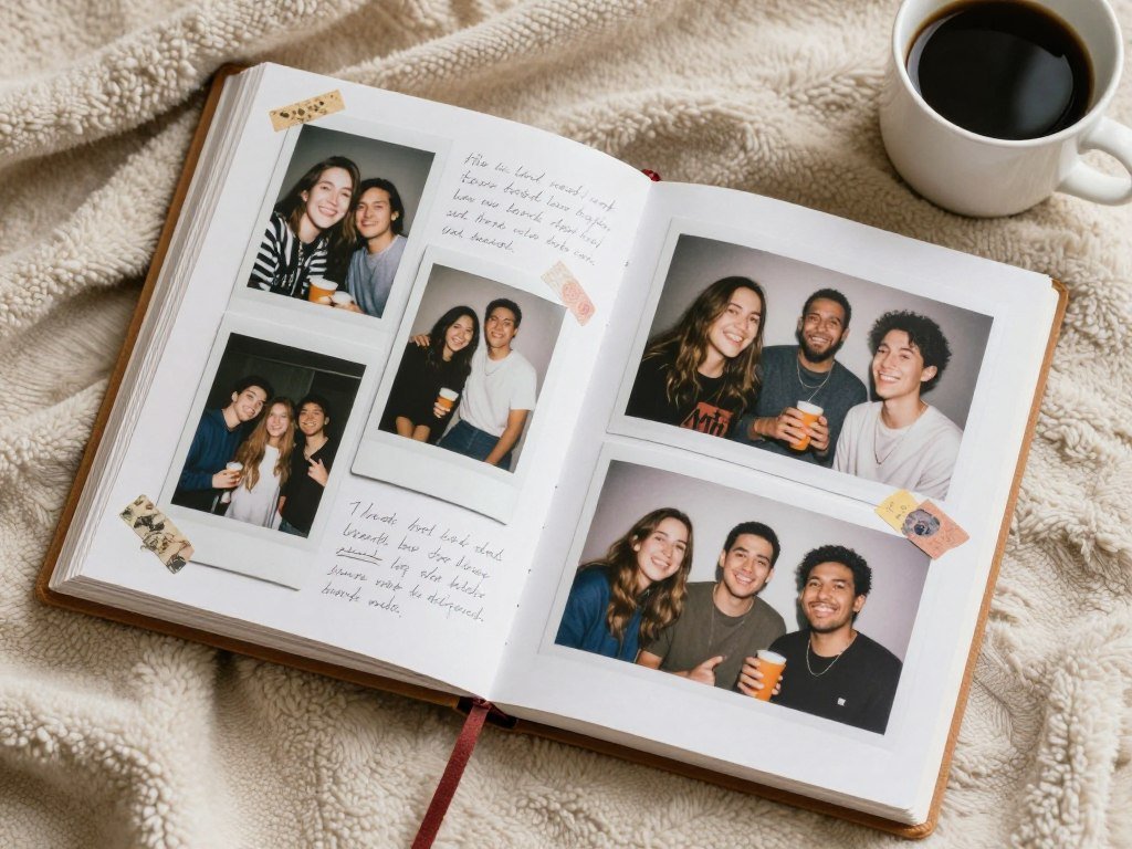 friendship photo book scrapbook memories pictures collage