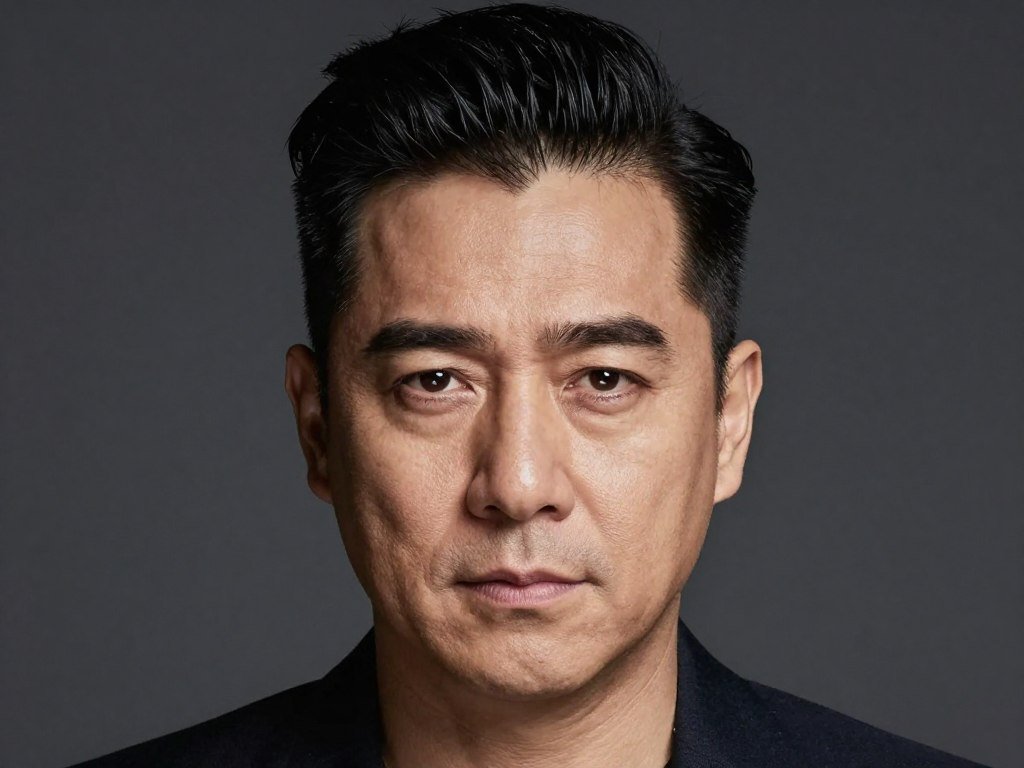 heart shaped face with balanced slick back