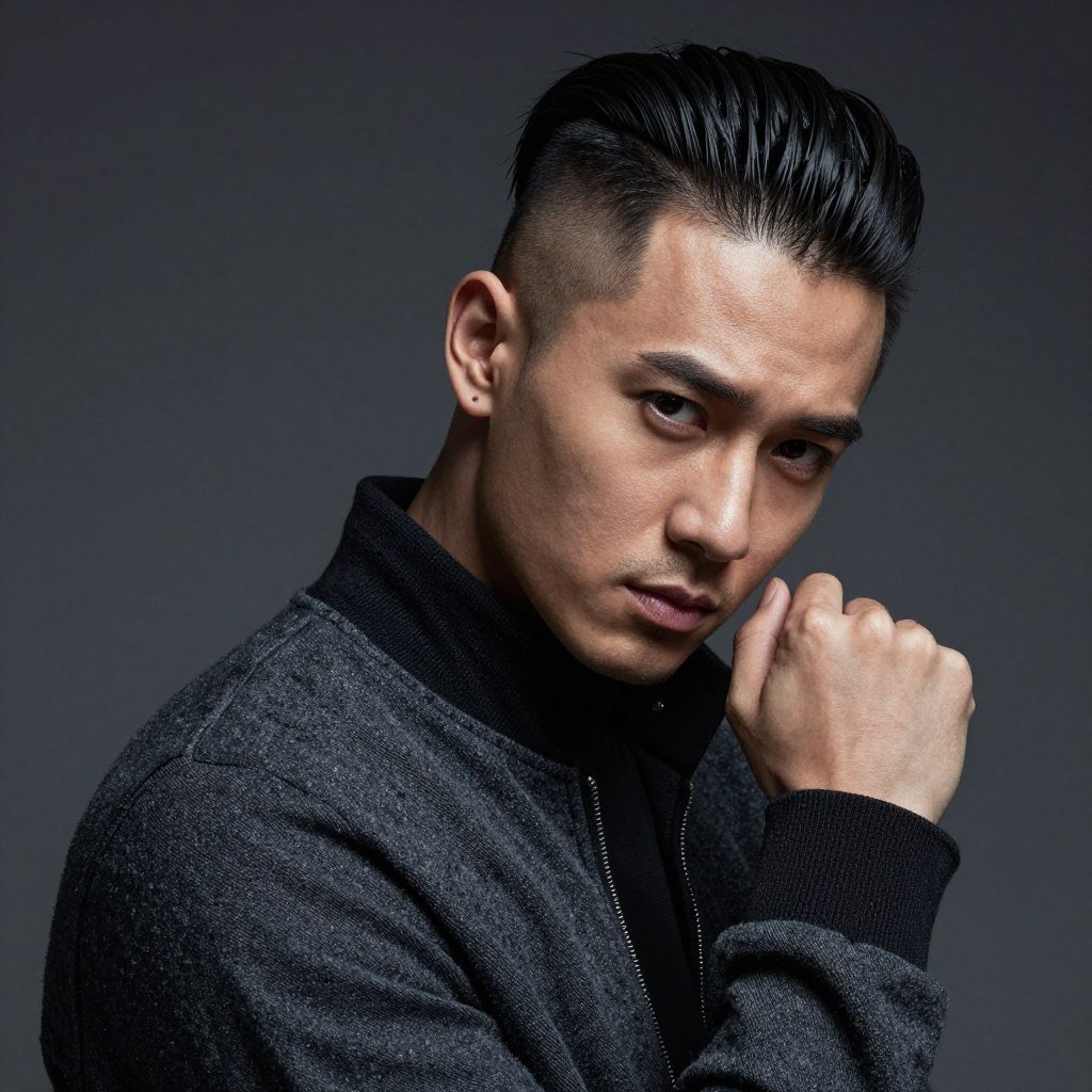 high fade slick back modern styling