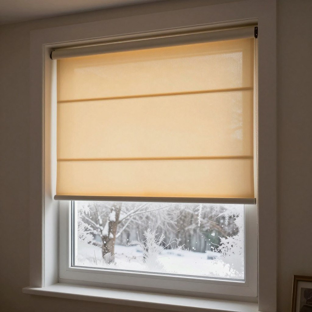 insulated window treatments retaining winter heat