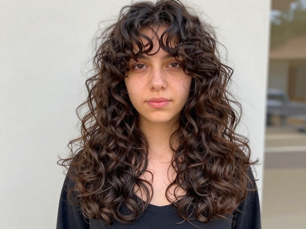 long curly layers definition haircut curly hair