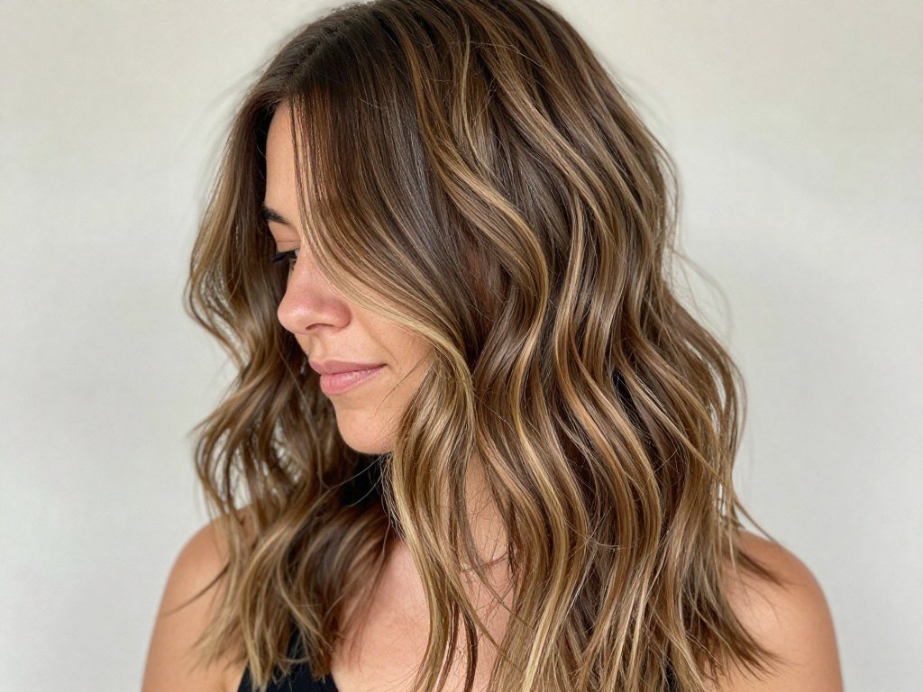 long layers wavy hair texture haircut