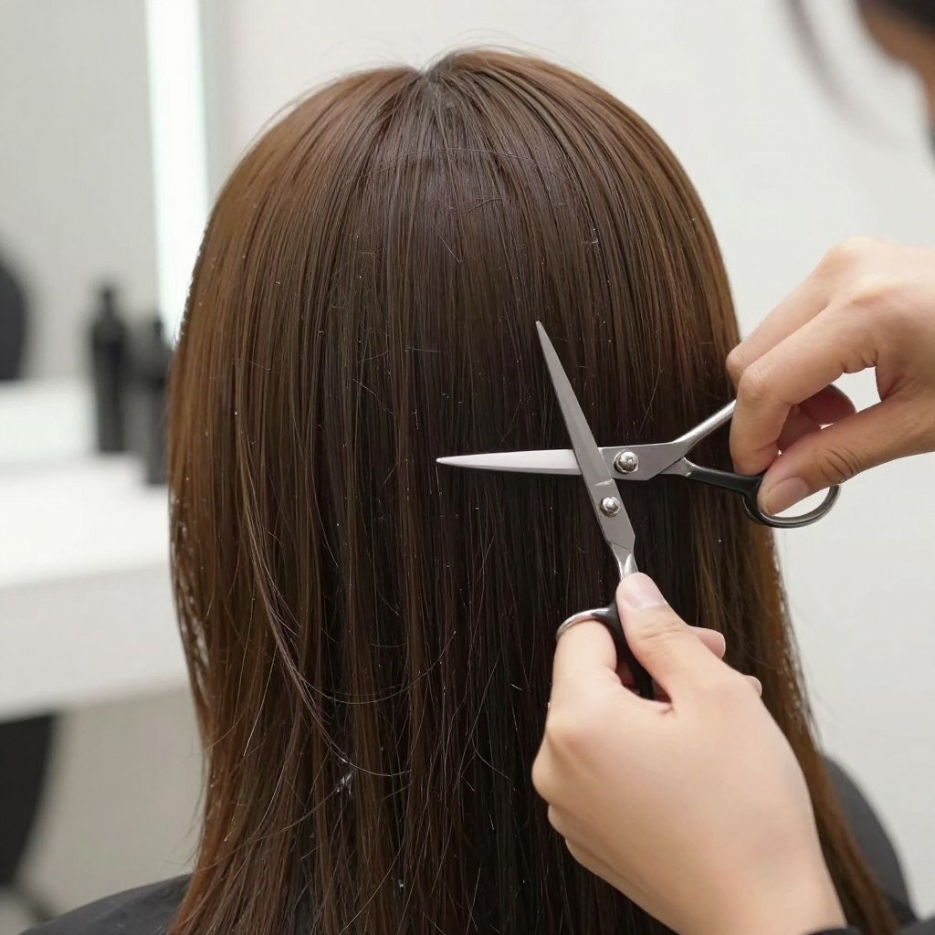 maintenance trim refreshing textured fringe and layers