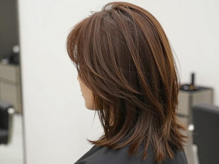 medium length haircuts thin fine hair showcasing volume and texture