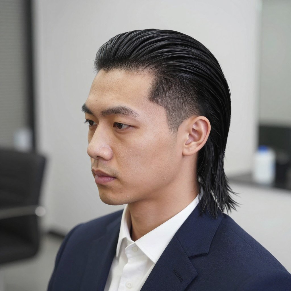 medium length slick back versatile styling
