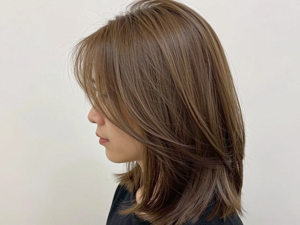 midi cut internal layers thin hair volume
