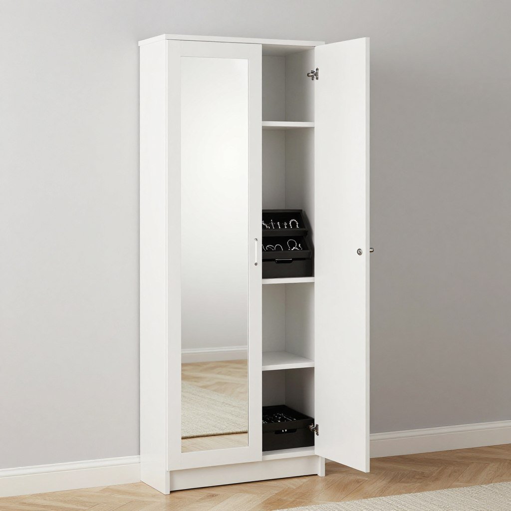 mirror cabinet with hidden storage