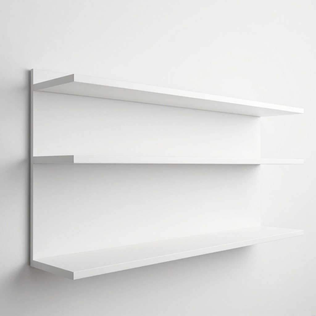 modern floating shelf system for tea cup display