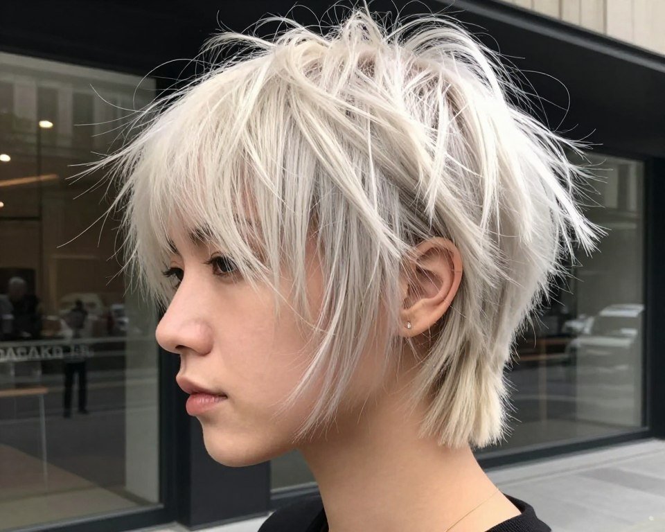 modern shag haircut with choppy layers for thin fine hair