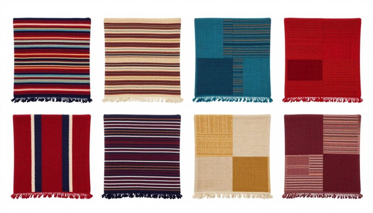 multiple afghan variations in different colors multiple afghan variations in different colors