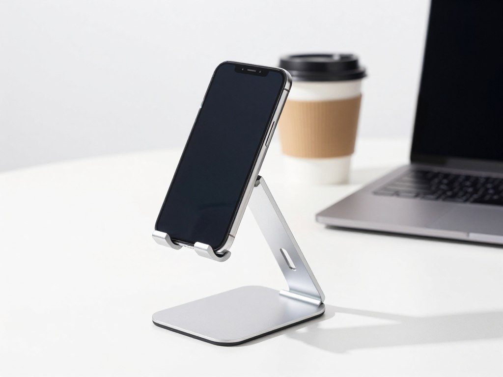 phone stand adjustable desk accessory aluminum