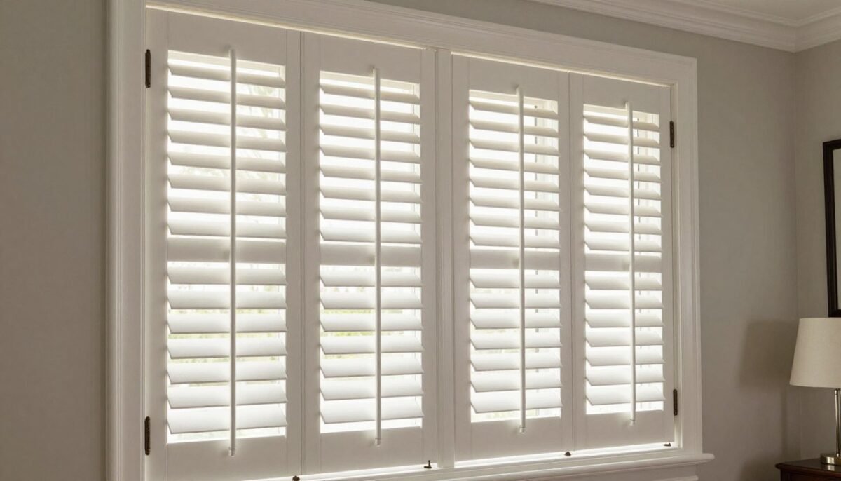 plantation shutters on sliding glass door