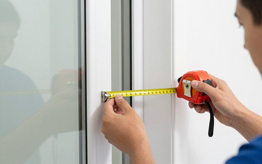 professional measuring sliding glass door for treatments