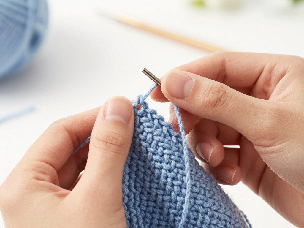proper yarn tension demonstration