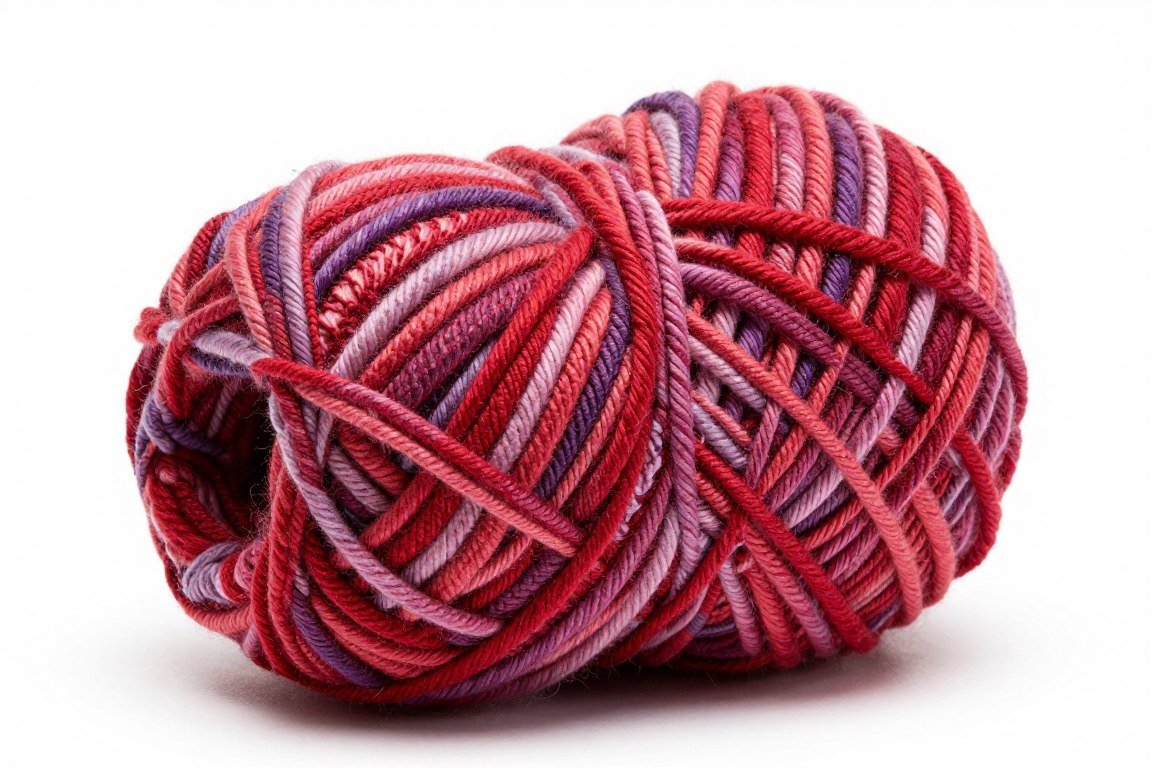 red heart yarn in stripe pattern