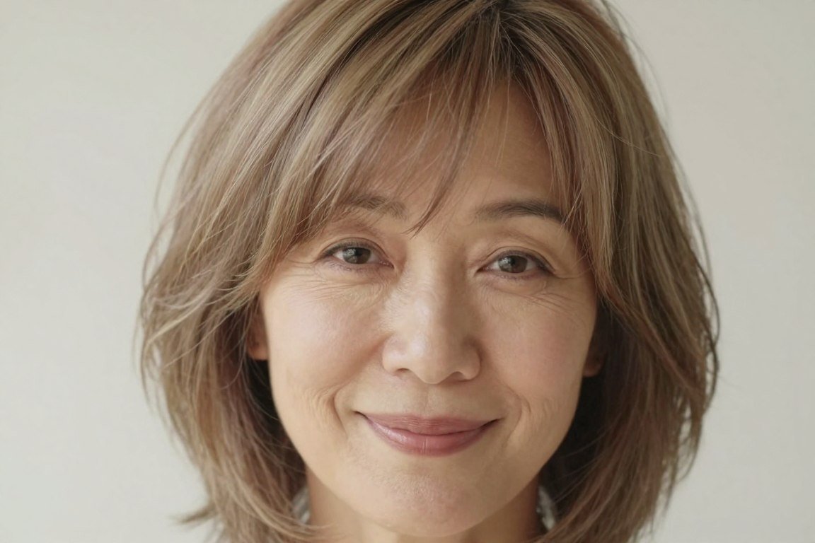 shag haircut with wispy light bangs