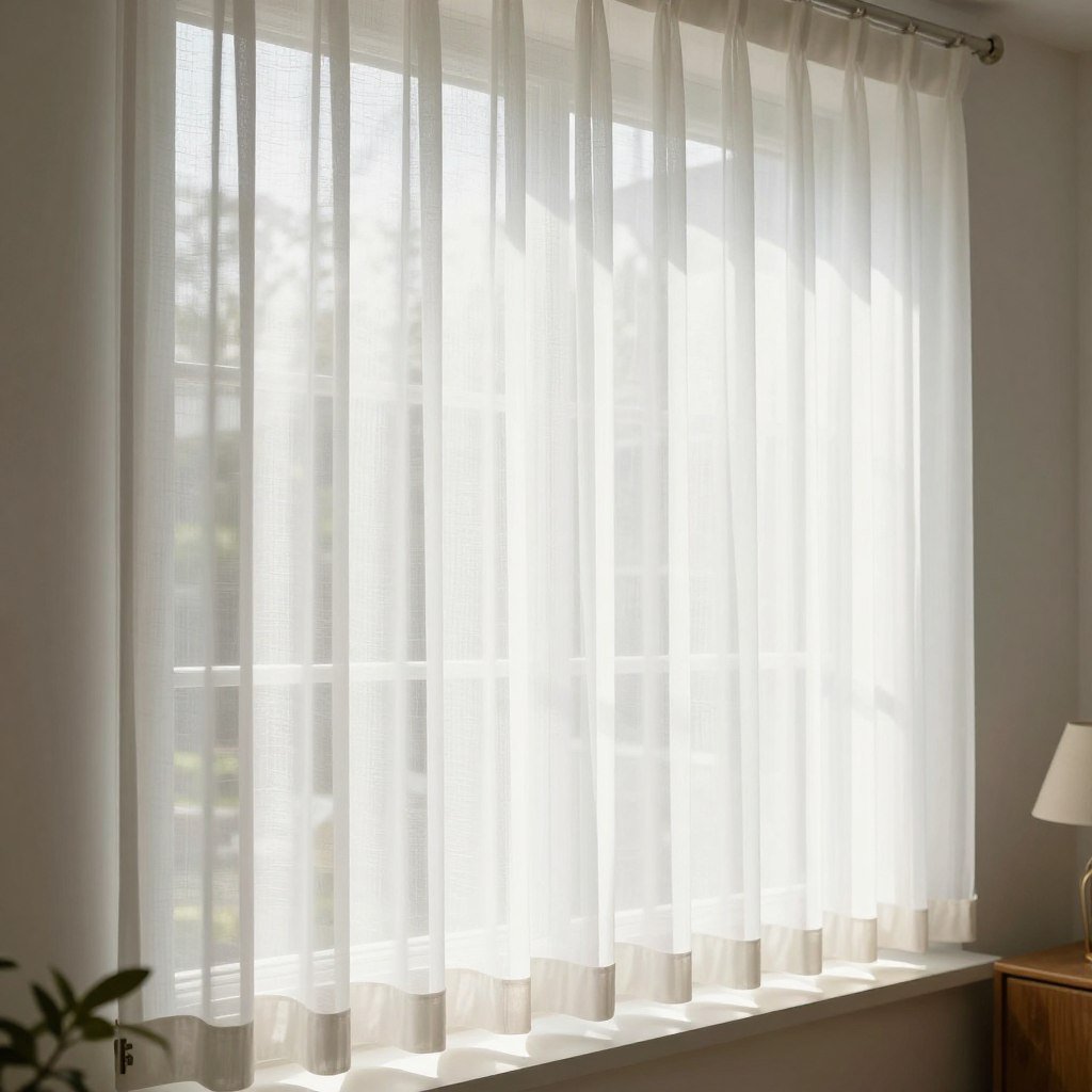 sheer cellular shades filtering natural light
