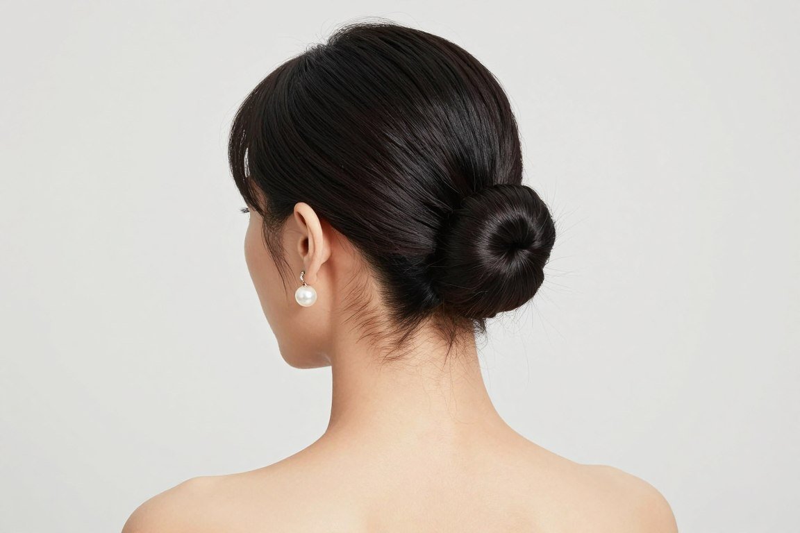sleek high bun wedding guest hairstyle