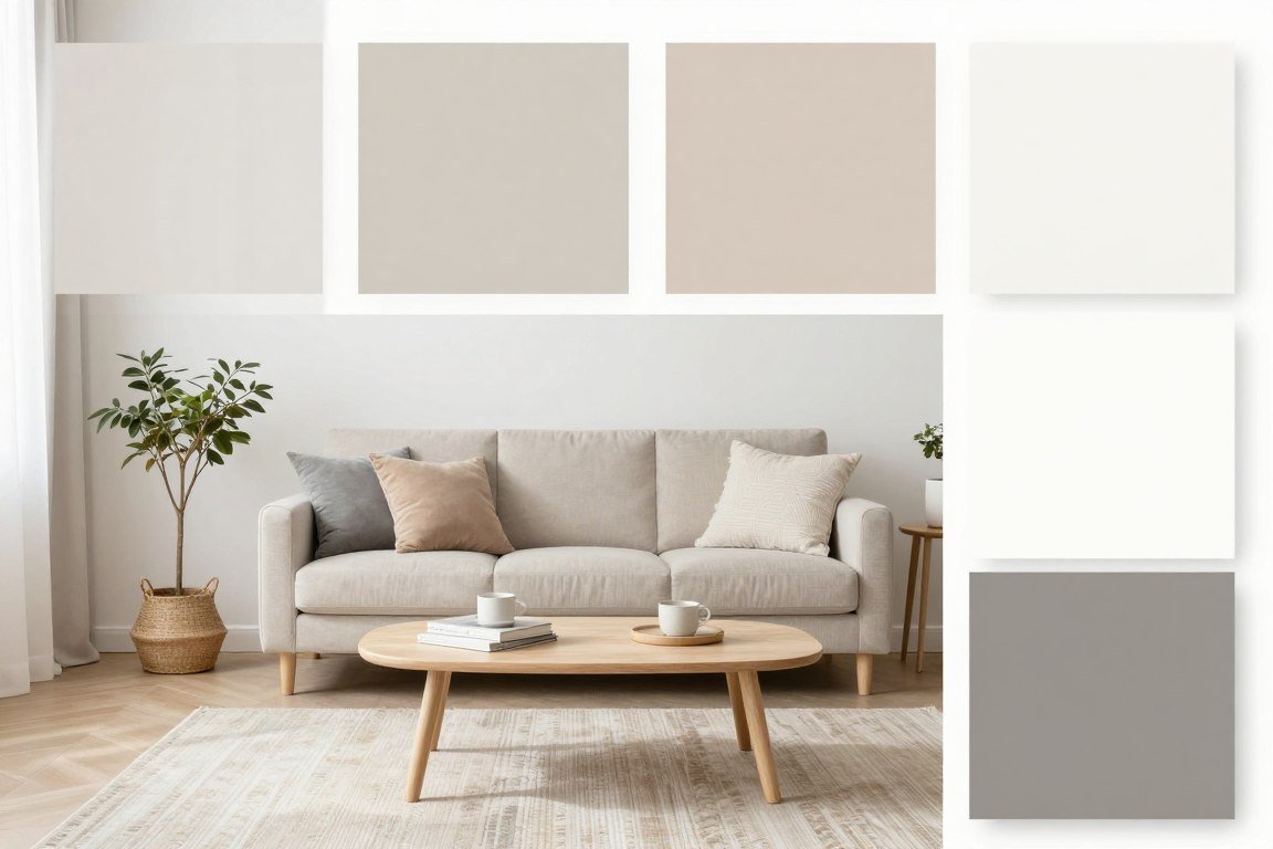 small living room color palette samples