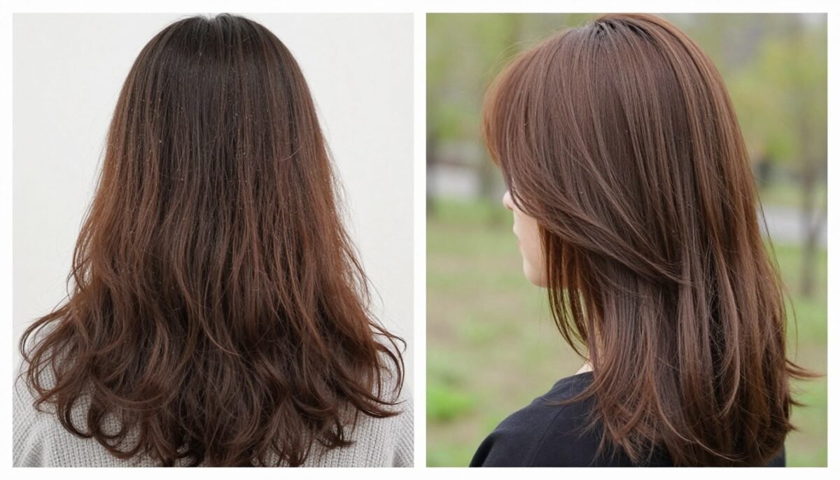 spring haircut transformation before after