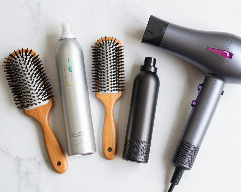 styling tools and products for thin fine hair volume