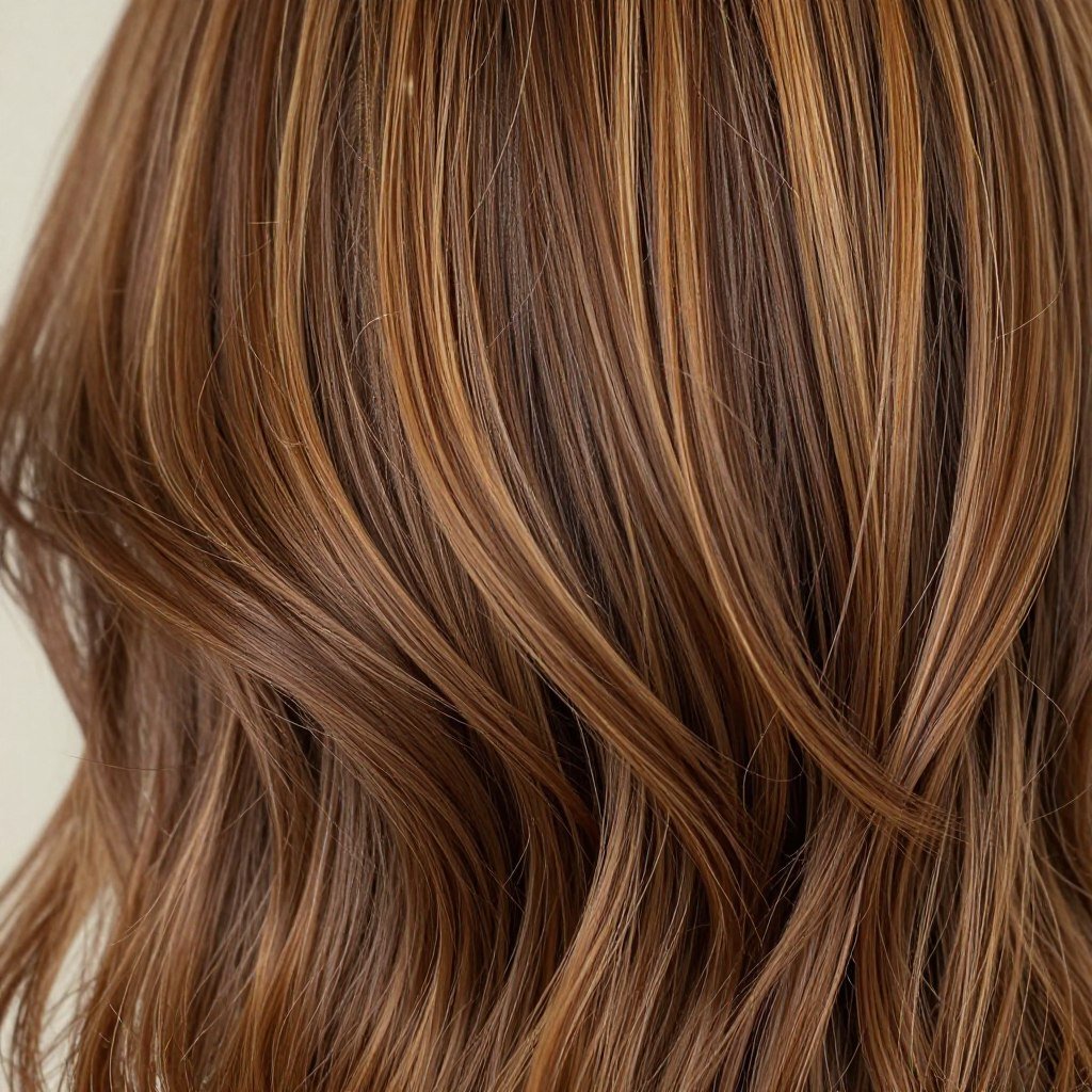 subtle dimensional color creating volume illusion in thin hair