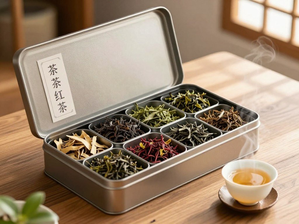 tea sampler collection loose leaf varieties tin