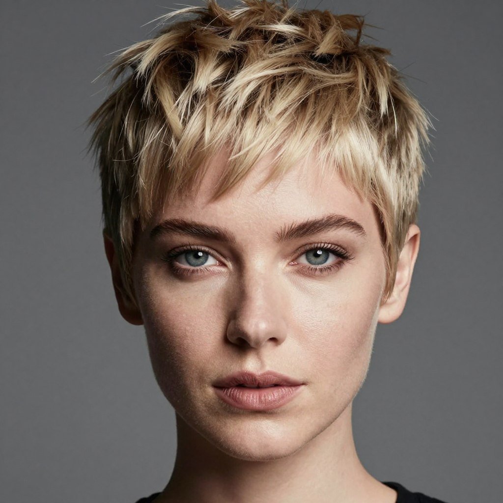 textured pixie haircut oval face shape trending 2026