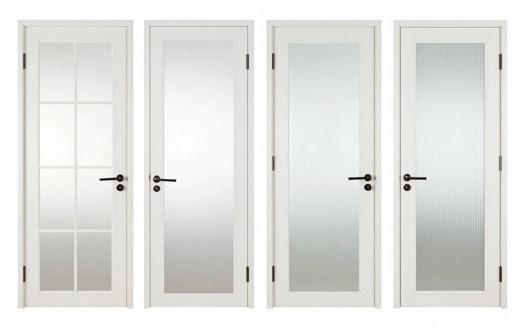 various glass door styles suitable for hallways