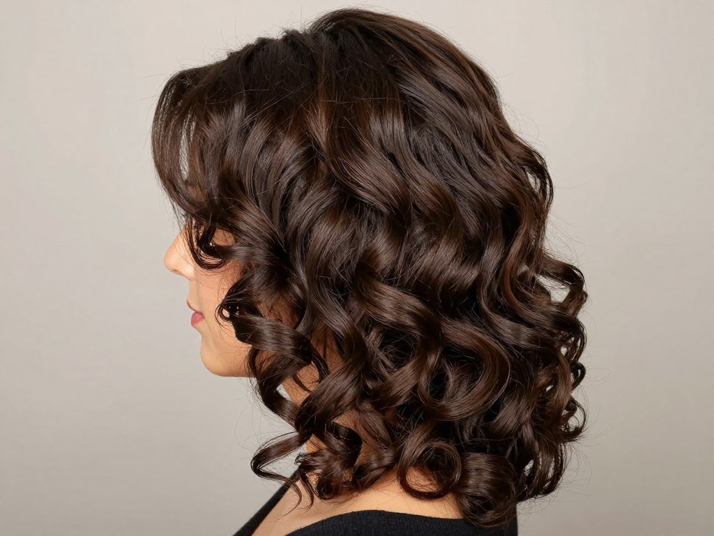 voluminous curls wedding hairstyle