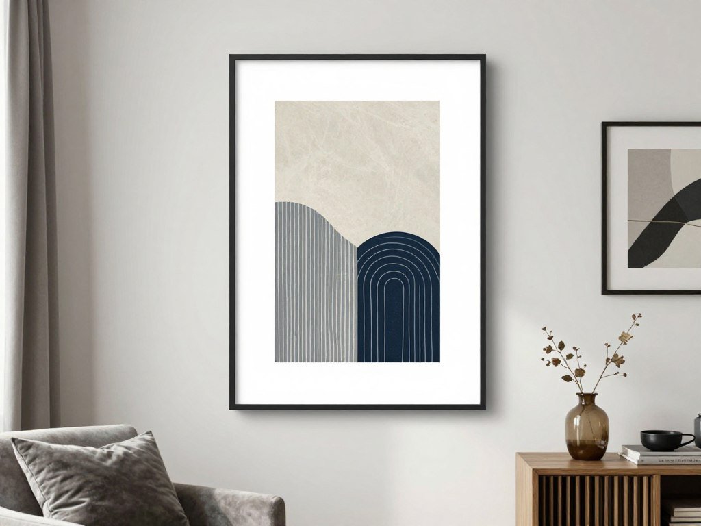 wall art print framed modern design home decor
